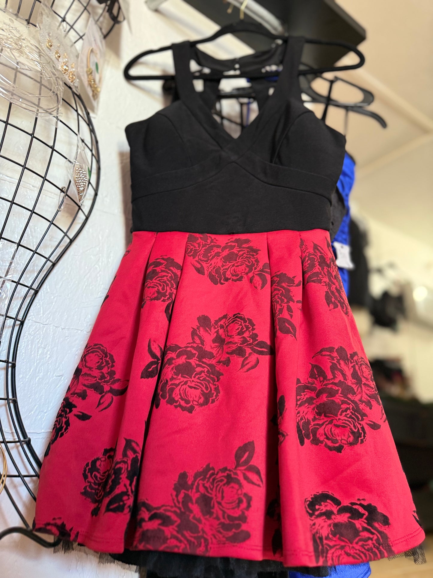 red and black Dress