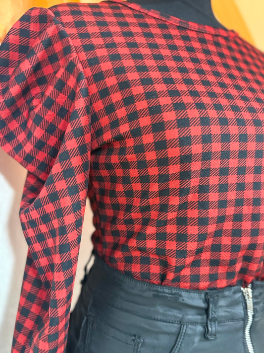 Plaid Top