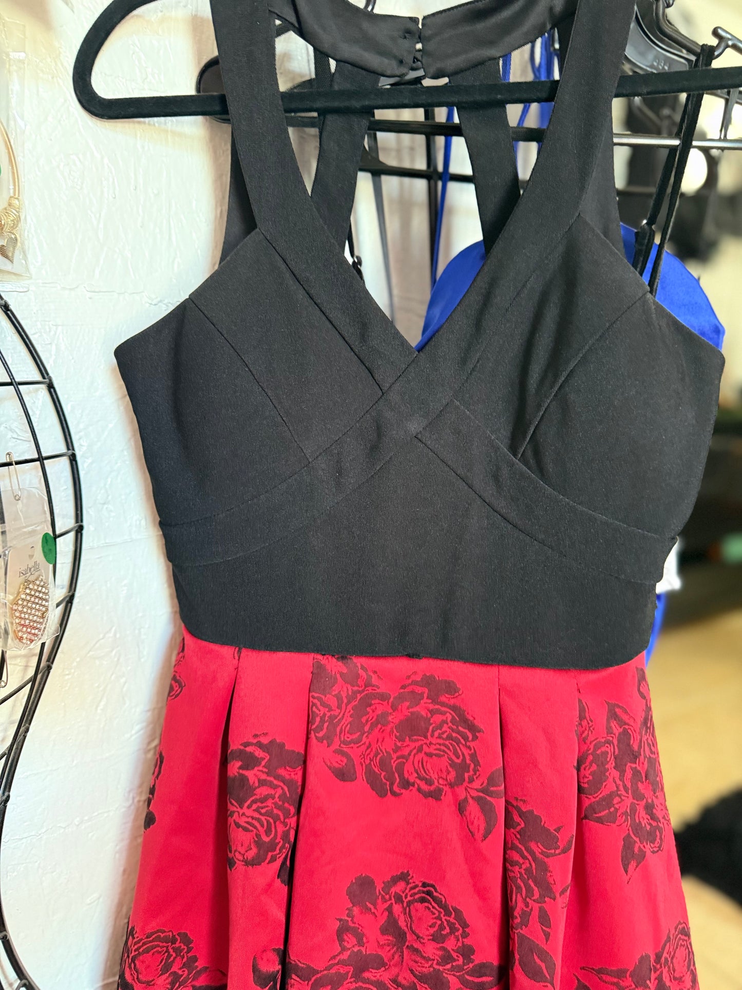 red and black Dress