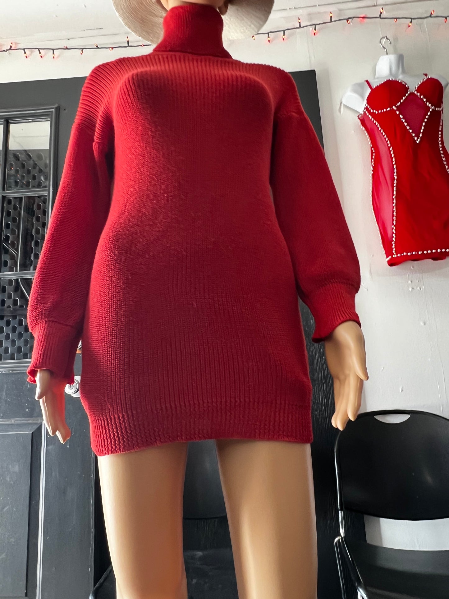 Red Sweater Dress