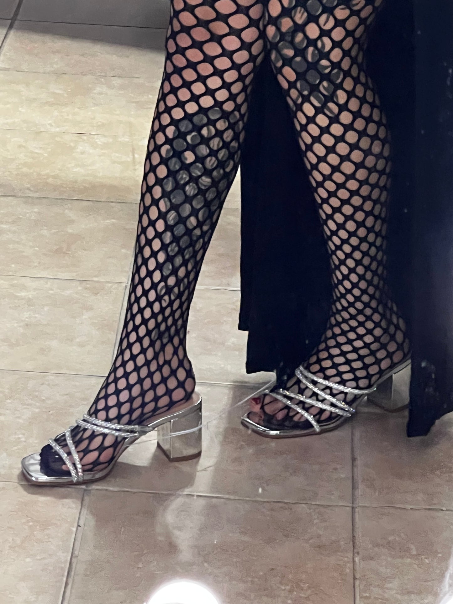Silver Platform Heels