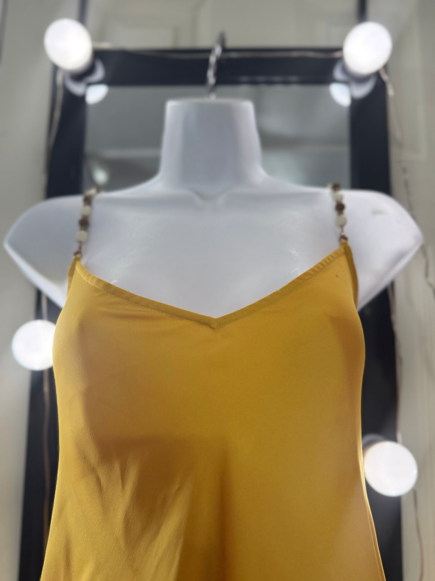 Yellow rose beaded Dress