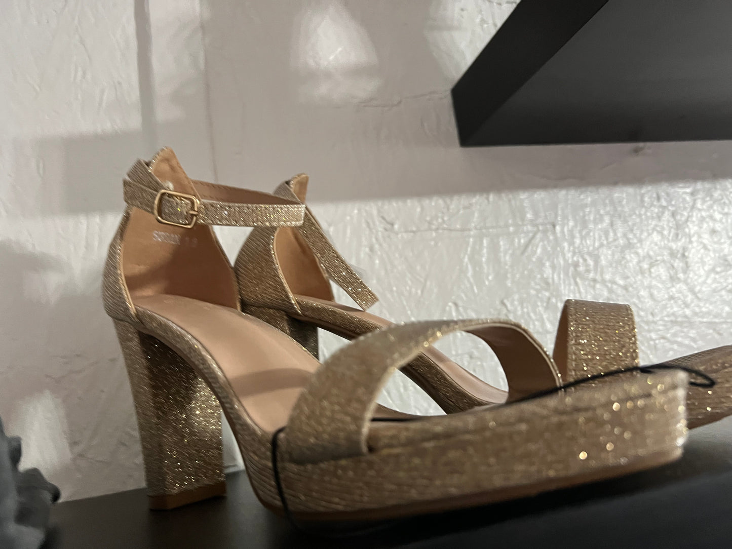 Gold Sparkling Shoes