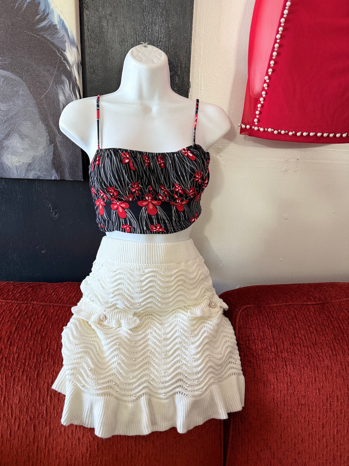 White Cotton Skirt