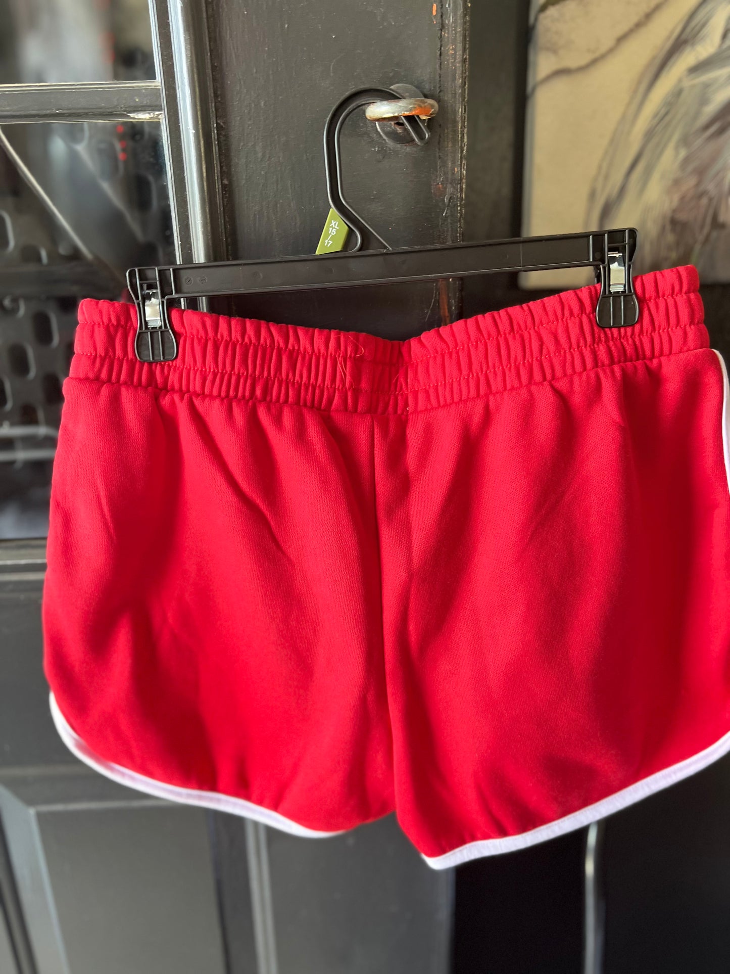 Red La shorts