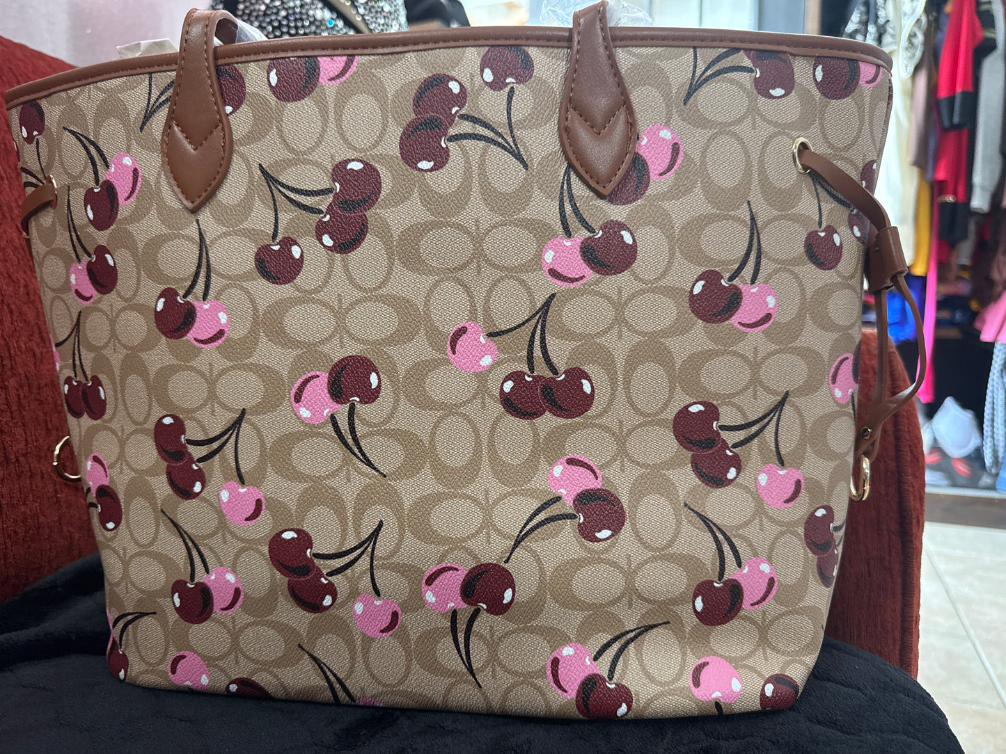 Cherry Purse 3 Piece Set