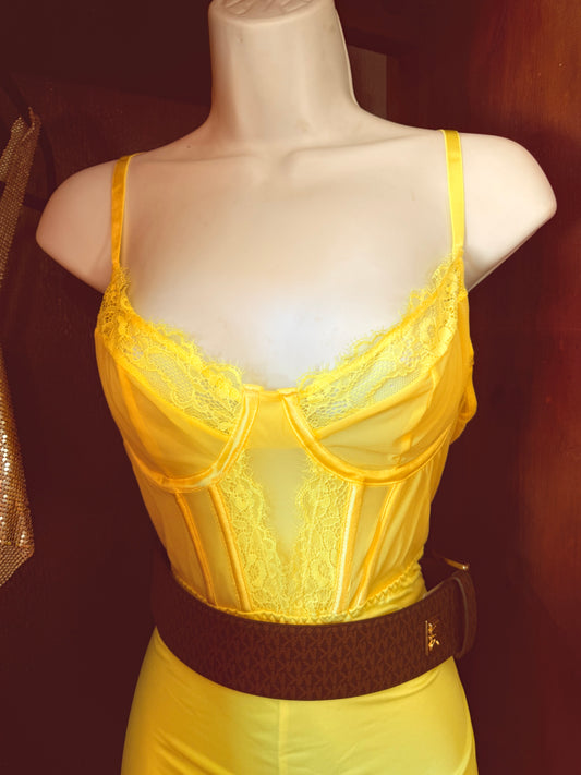 Yellow lingerie ￼