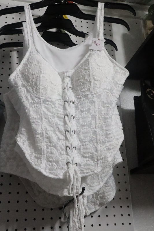 White Corset Top