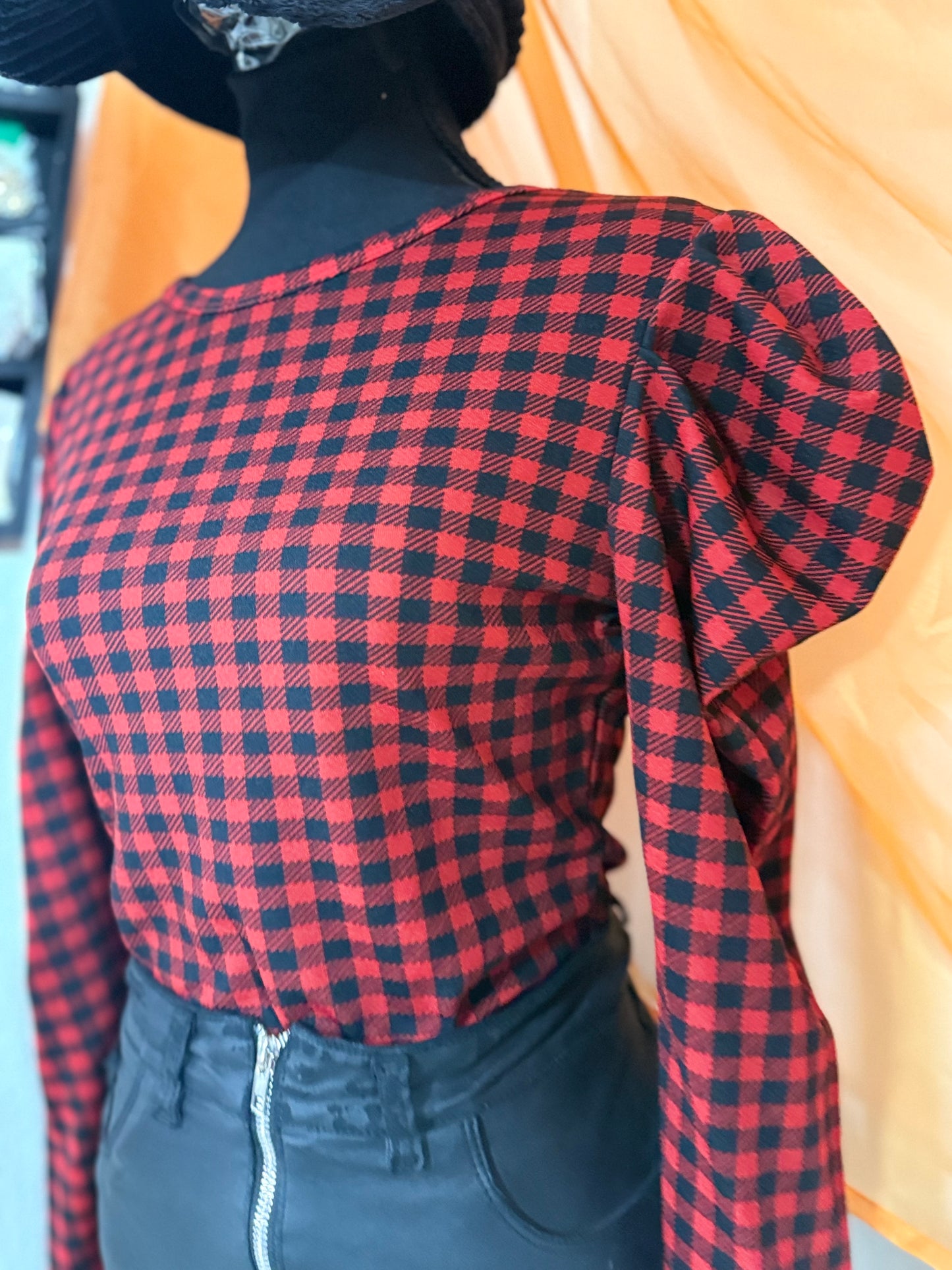 Plaid Top
