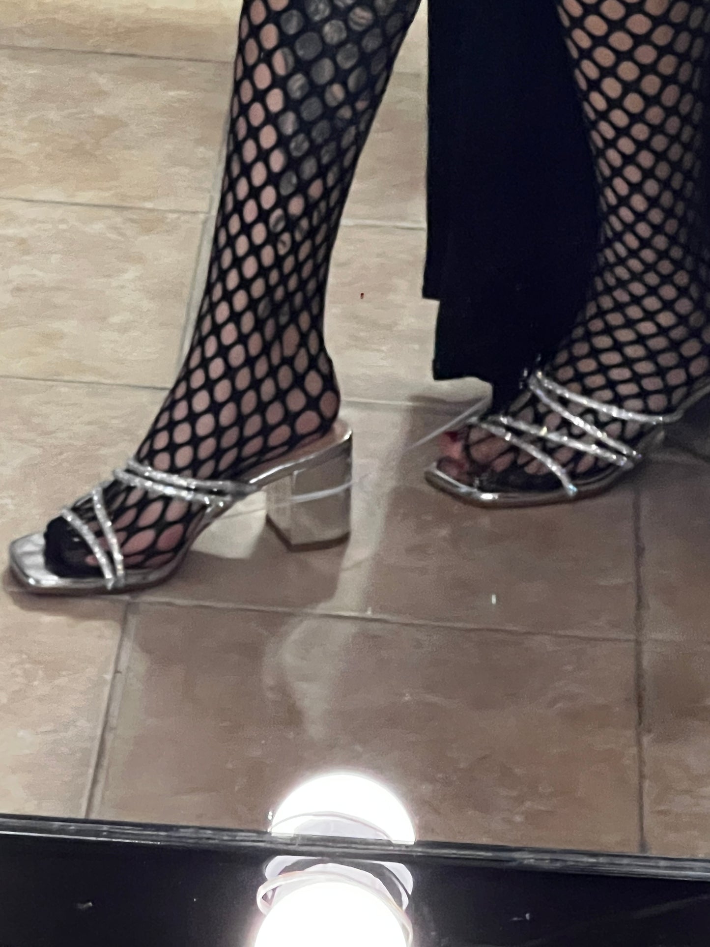 Silver Platform Heels